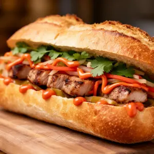 Vietnamese Banh Mi Sandwich