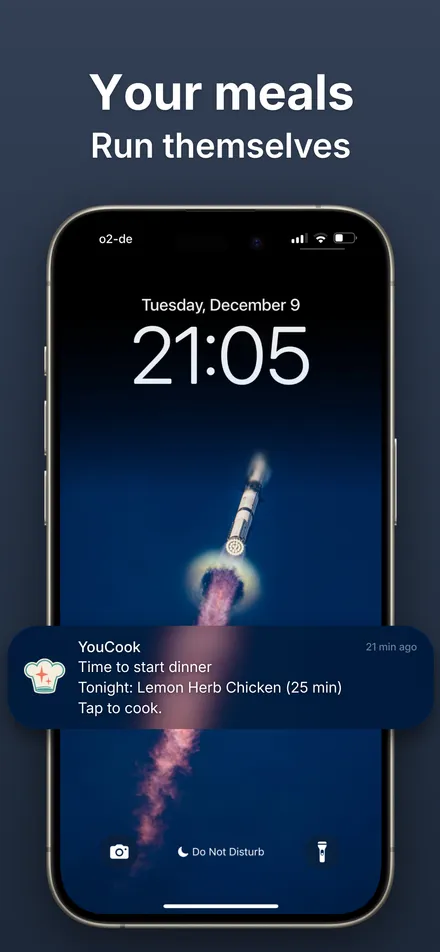 App Store screenshot: Your meals run themselves
